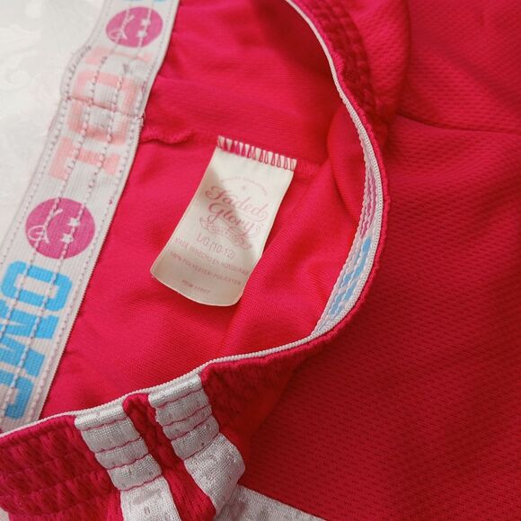 Faded Glory Lot of Girls 2 Athletic Shorts Blue, Hot Pink, White Size L 10/12 - Picture 11 of 11